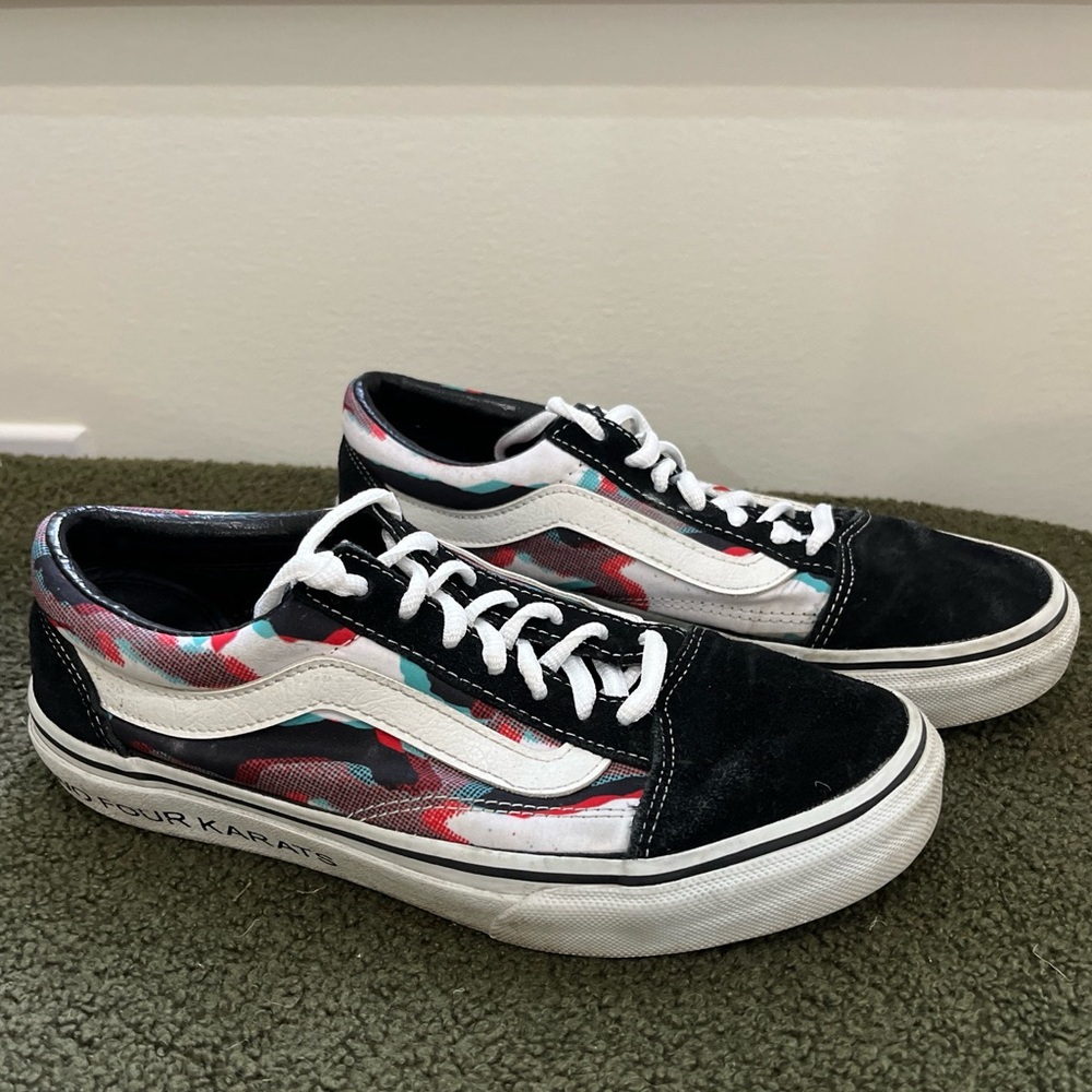 Vans Japan x 24 Karats Retro Futuristic Camo V36CL Old Skools size 6